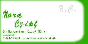 nora czipf business card